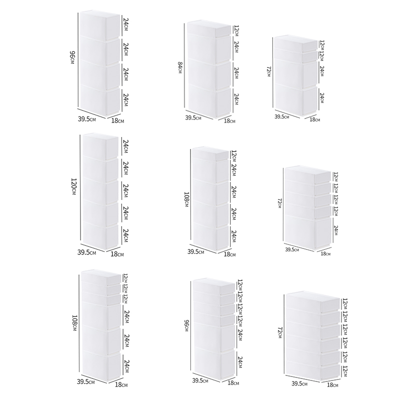 夹缝收纳柜塑料抽屉式厨房夹缝柜超窄缝隙夹缝收纳置物架收纳柜子