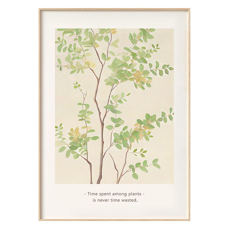 蛙北墙壁欧关入饰新画装迎门绿背植清客发墙户景挂画玄沙37343现