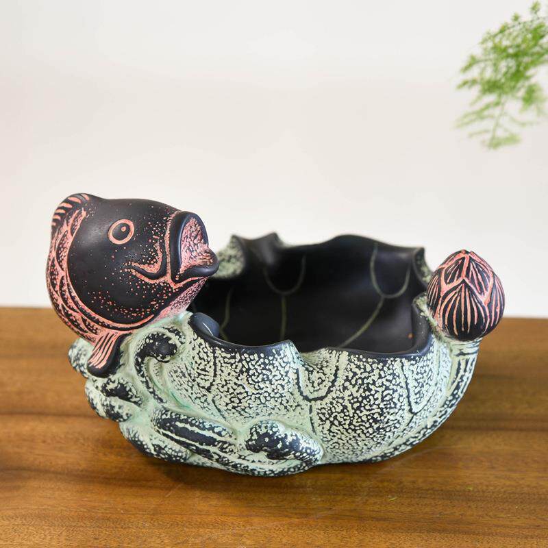 创意个性潮流多功能烟灰缸中式复古高档礼品酒吧客厅办公室小摆件