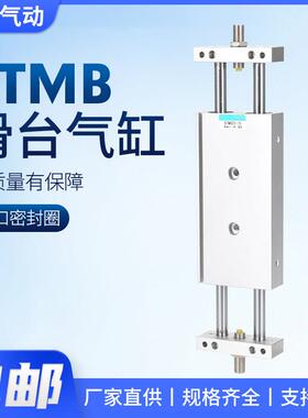 STMB小型气动大推力双轴双杆带导杆滑台气缸STMS10/16/20/25AI