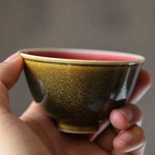 景德镇郎窑红茶叶末釉建盏主人杯单杯高端功夫茶具茶杯陶瓷单个男