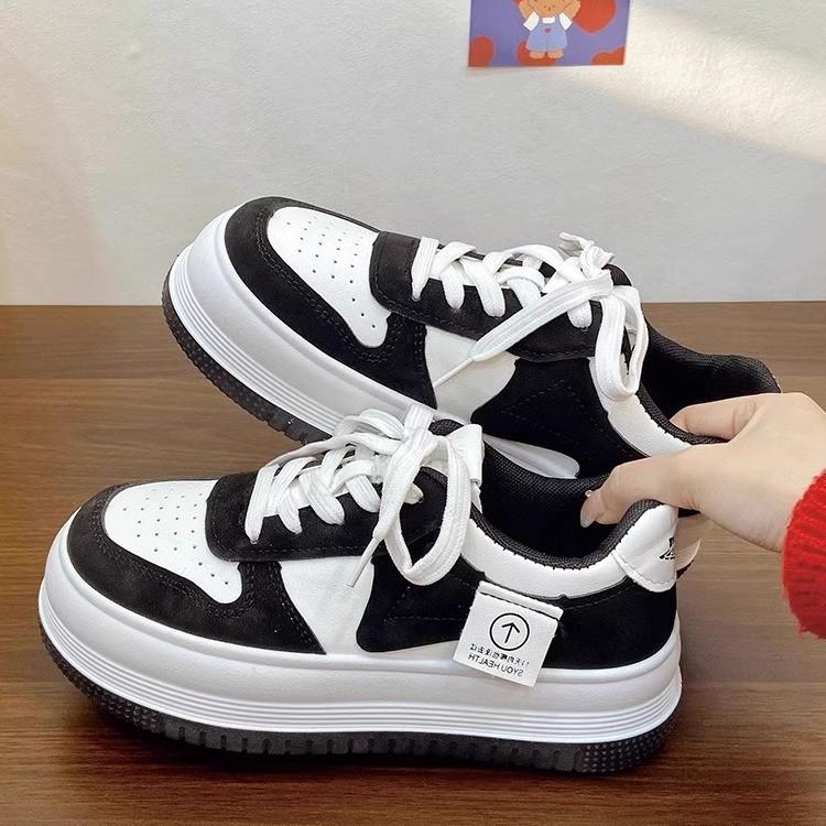 运动鞋板鞋春秋熊猫小白老爹鞋
