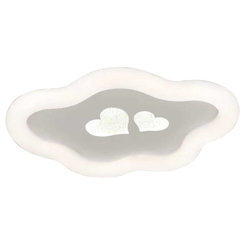 奶油风卧室吸顶灯北欧现代简约家用新款书房主房间儿童房LED灯具