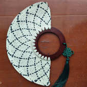 手工菁扇 非遗木柄景区古风工艺扇子 四川特色古镇旅游伴手礼外贸