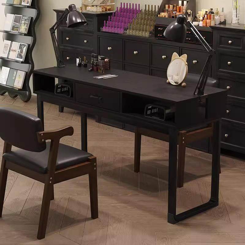 美甲桌覆古特价经济型单双三人位美甲台可夹灯日式美甲店桌,商业/办公家具,美甲台,淘宝优惠券,粉丝福利购,淘宝优惠卷