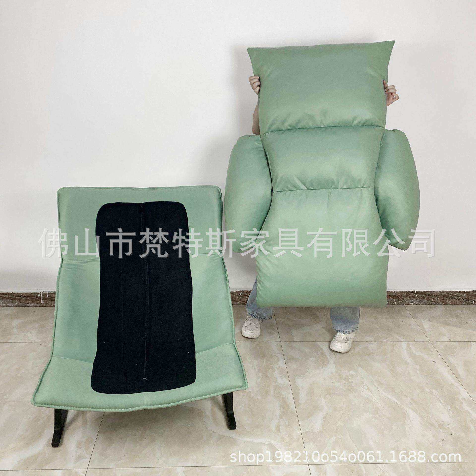 北欧单人沙发椅设计师个性躺椅办公客厅午睡休闲椅