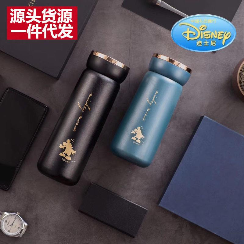 迪士咖啡杯316不锈钢便携随行保温办公室磨砂车载直身杯带滤网