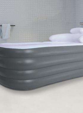 桶充气浴缸人成家用折叠成人年泡澡桶全身浴儿童洗澡82840桶充气