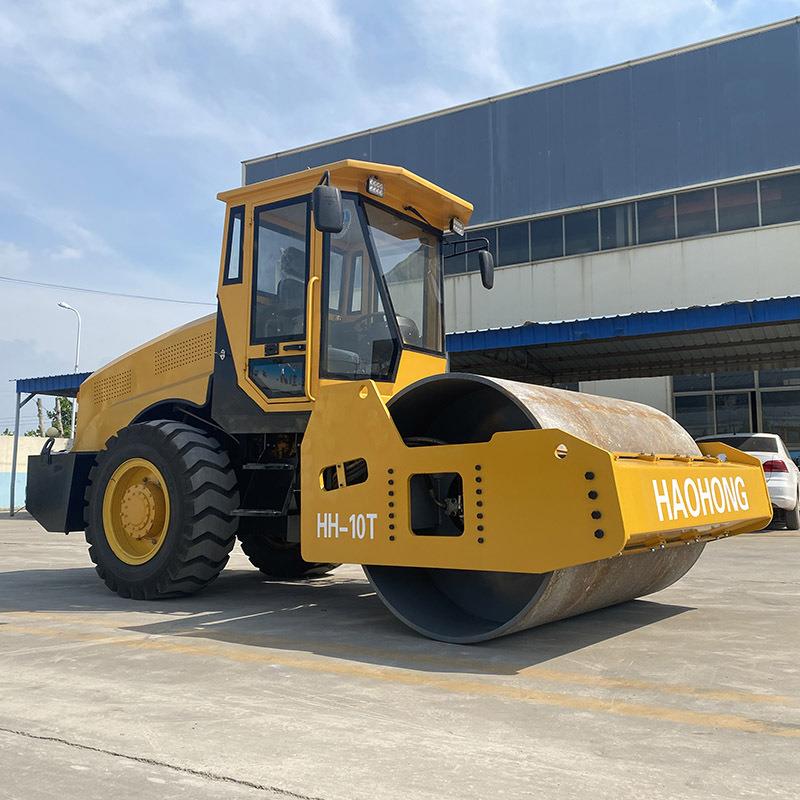 小型实液压压振动压路6-10GVE吨机单钢轮压路机沟槽回填土方单钢