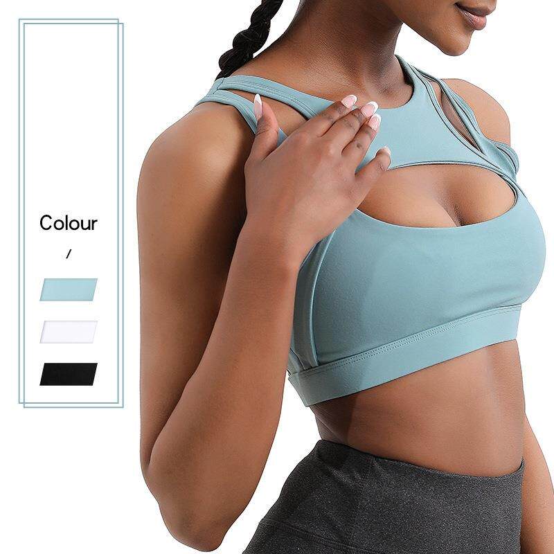 Yoga Fitness Hollow Women Underwear Shockproof Training Bra