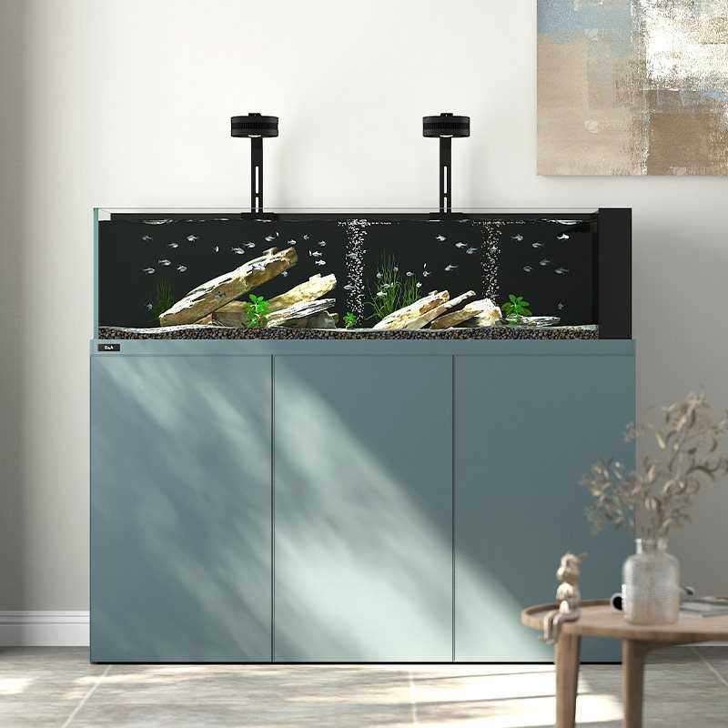 德克鱼缸野采溪流缸超白玻璃客厅落地靠墙家用生态底滤大型水族箱,宠物/宠物食品及用品,桌面缸,淘宝优惠券,粉丝福利购,淘宝优惠卷