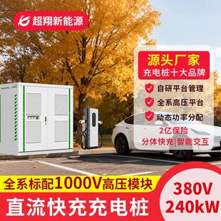 新能源快充主机充电桩液冷240KW电动汽车充电桩分体式 群充充电站