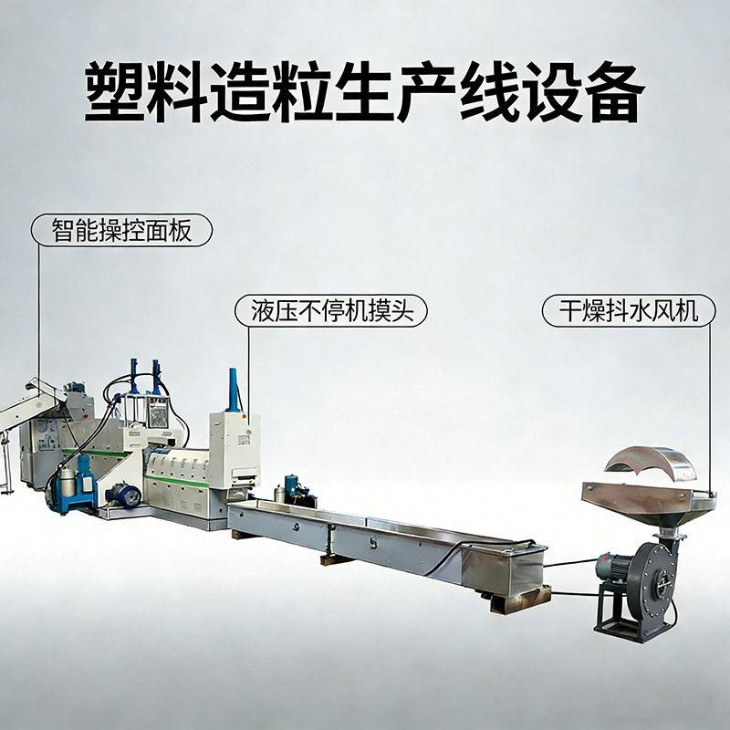 直销KY140型废旧编织袋再生不停机换网造粒机水冷拉条造粒机