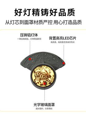 LED瓦楞灯24V户外防水古建筑瓦檐瓦片灯凉亭月牙灯琉璃瓦led射灯