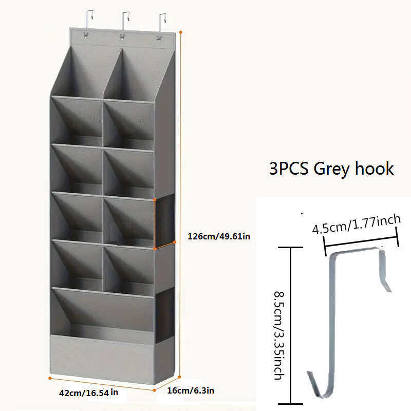 壁挂式门上杂物收纳挂袋门后收纳鞋袋11格储物鞋子整理挂袋,收纳整理,收纳挂袋,淘宝优惠券,粉丝福利购,淘宝优惠卷
