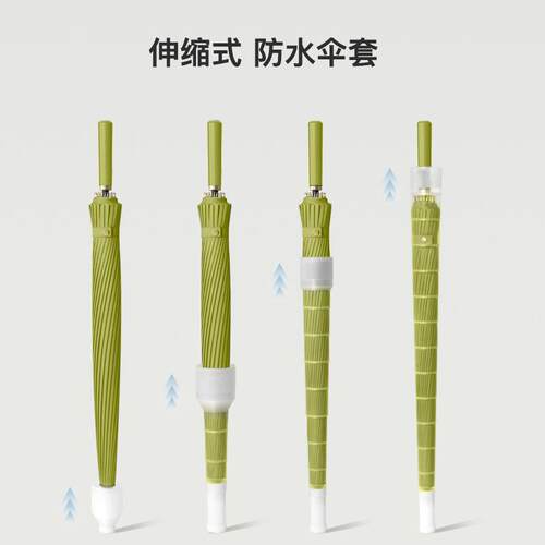 新款直销24骨防水套雨伞男双人手动大号车载加大长柄伞女暴雨专用