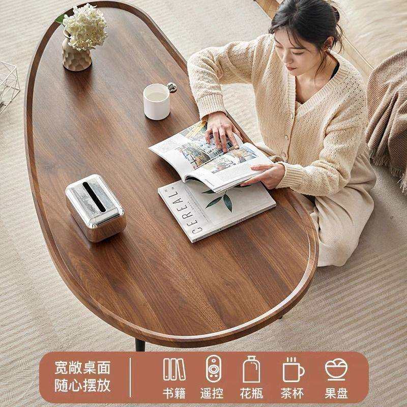 芒果茶几木质沙发边几出租屋小桌子小户型简易茶桌卧室小型床边桌