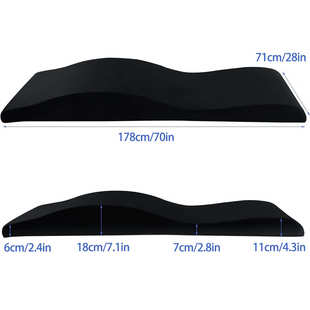 曲线美容床垫高级泡沫床垫带可拆布套按摩床高密度泡沫睫毛床垫