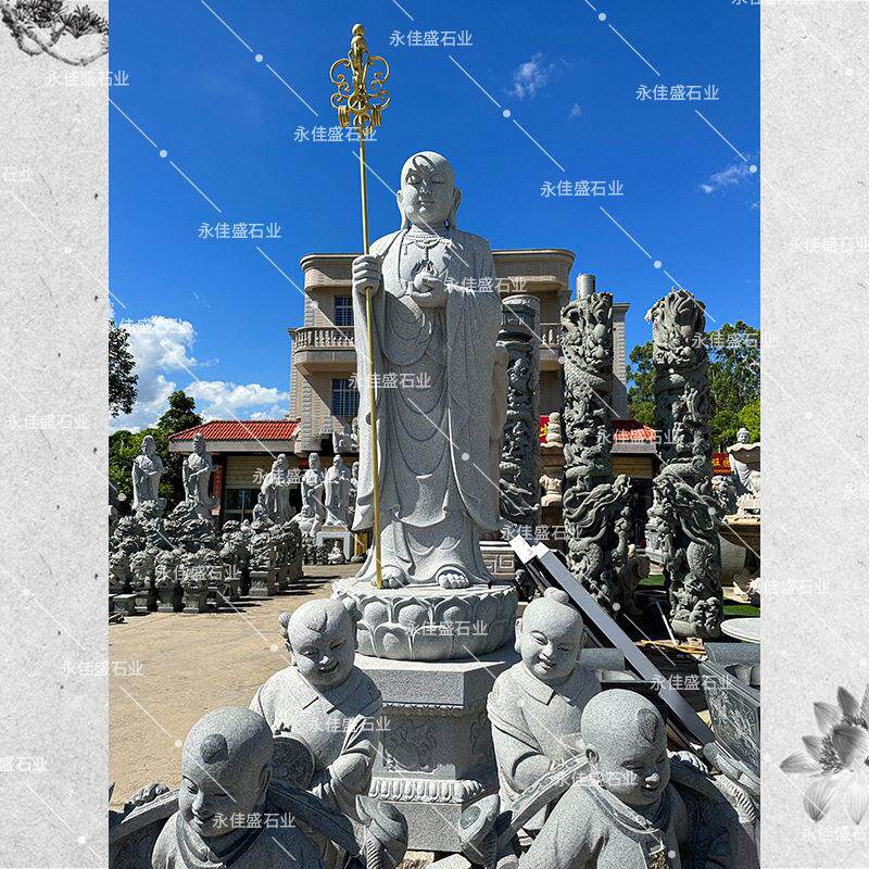 惠安石雕厂家地藏王菩萨雕像花岗岩大型佛像雕塑寺庙佛像摆件