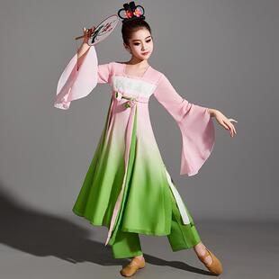 正品儿童古出典舞演服鱼戏莲叶间汉服襦裙花南可采江莲荷竹篓舞蹈