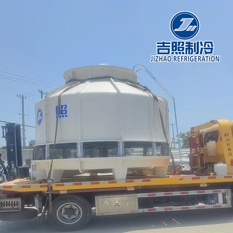 供应工业设备降温冷却塔玻璃钢圆形冷却水塔高温静音循环散热塔
