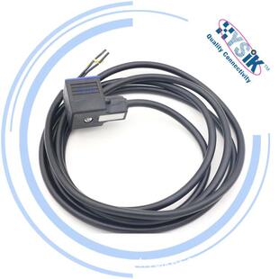 电磁阀连接线 2+PE 兼容MURR 宾德电磁阀插头 24V 带灯防水阀接头