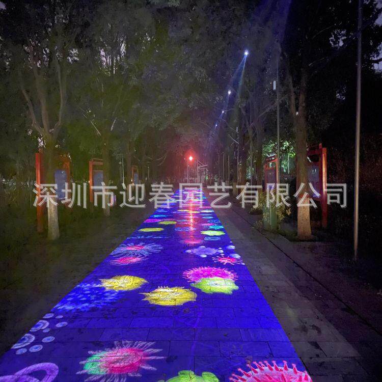全息投影互动展厅沉浸式餐厅地面墙面户外时光隧道3D投影设备厂家