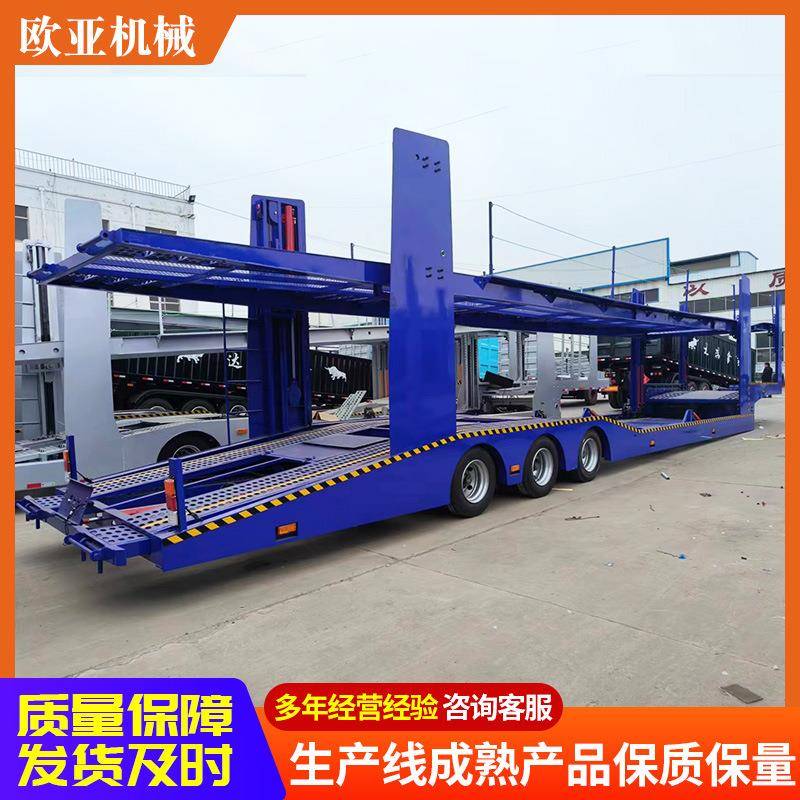 1.75米三桥轻型轿运车欧式笼车乘用车辆运输半挂车轿车转运拖车