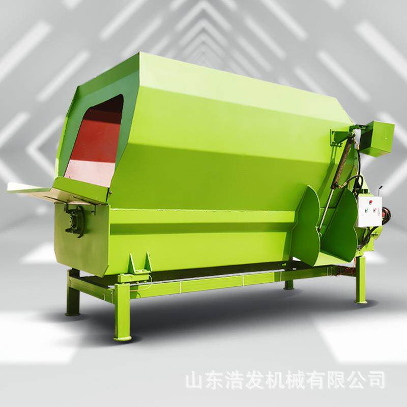 牛场饲草料tr电m动羊拌草机带称青储搅拌FHK机畜牧场双绞龙混重料