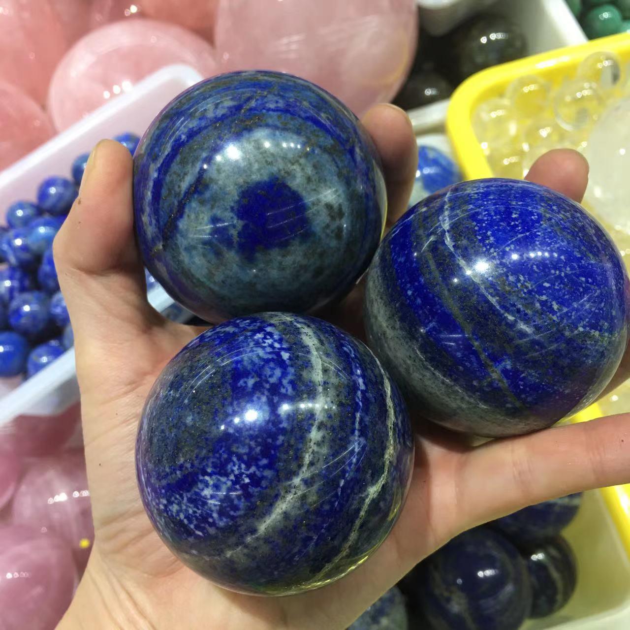 天摆水然阿富汗青金石球件蓝色晶球家青金原矿石摆LSA饰居天然青