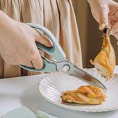 树可多功能厨房剪刀家用不锈钢磁吸鸡骨剪肉剪骨杀鱼专用大号剪子