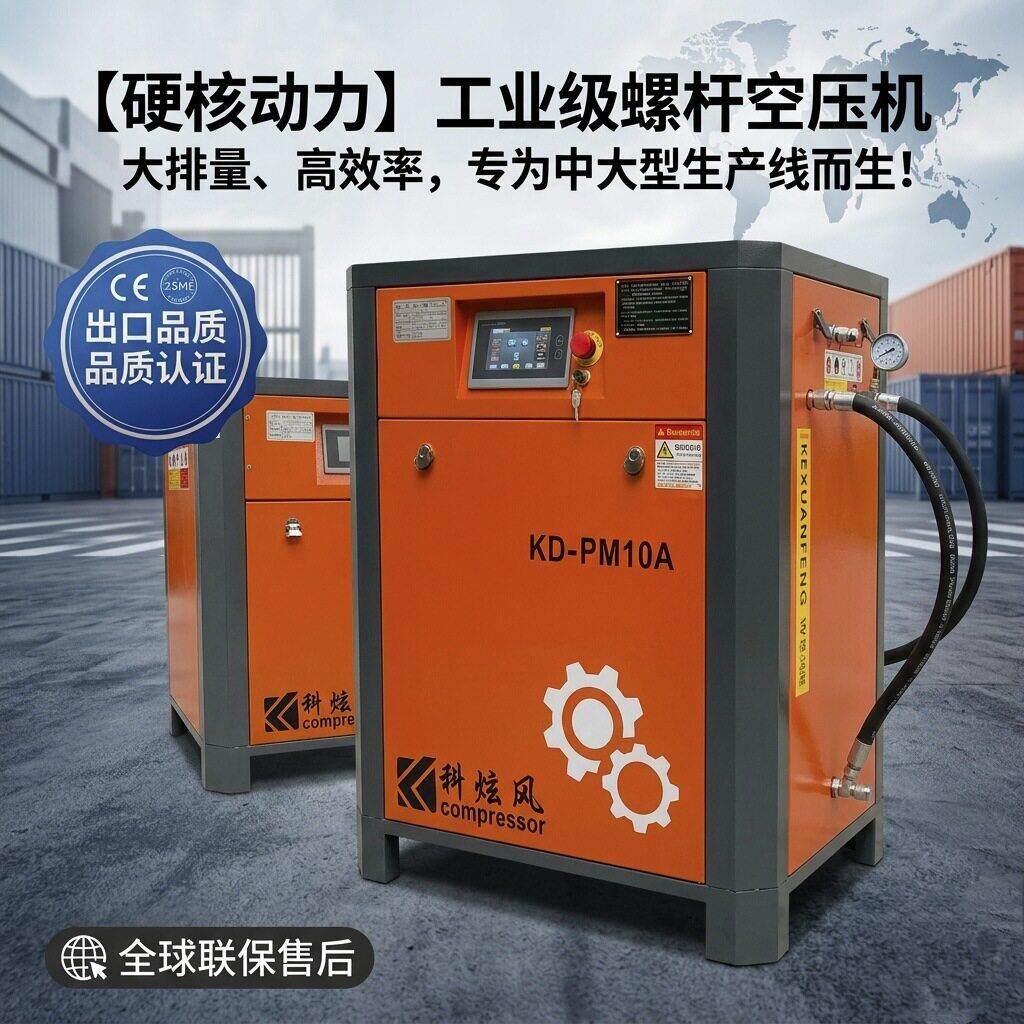 科炫风工业级螺杆式永磁变频空压机 7.5kw/15kw/22kw 现货直发