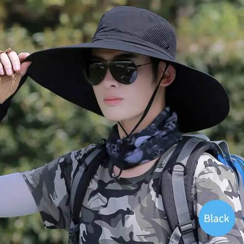 Large-Brimmed Sun Hat Summer 15cm Men