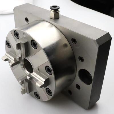 CNC快速定位底座卡盘四爪夹具火花机夹头3R工装治具夹紧