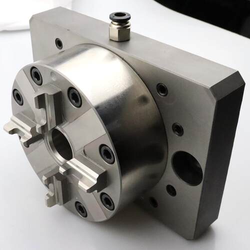 CNC快速定位底座卡盘四爪夹具火花机夹头3R工装治具夹紧