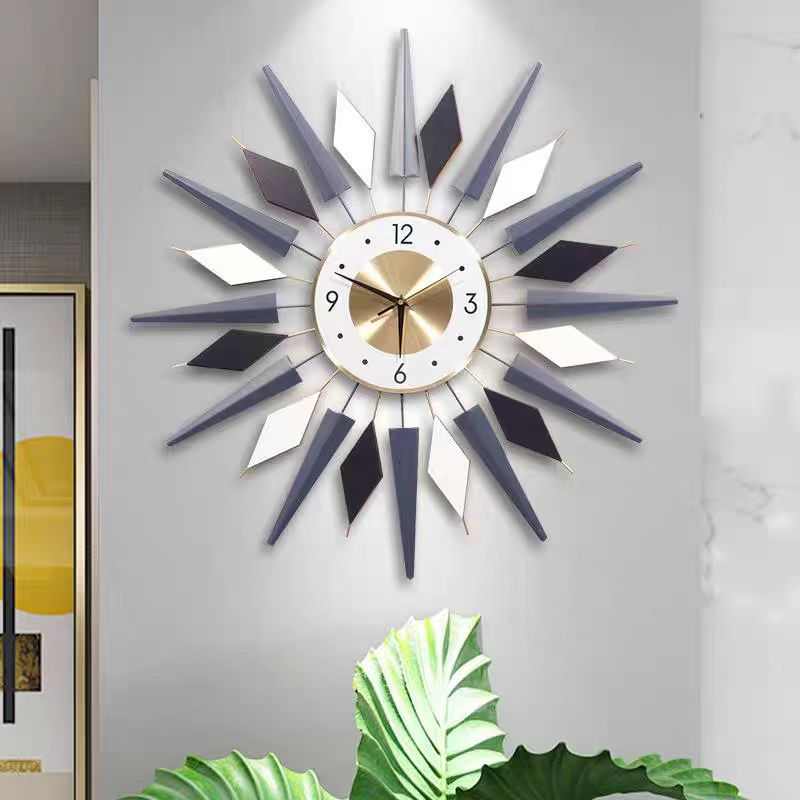北欧创意客厅超大挂钟 时尚个性现代简约挂表 卧室家居静音时钟表