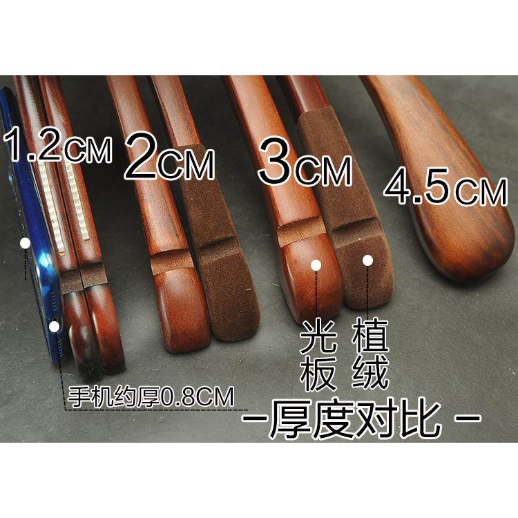 正品服装民宿婚店纱店成人L男女复古衣G挂植绒防滑家用实木衣架OO