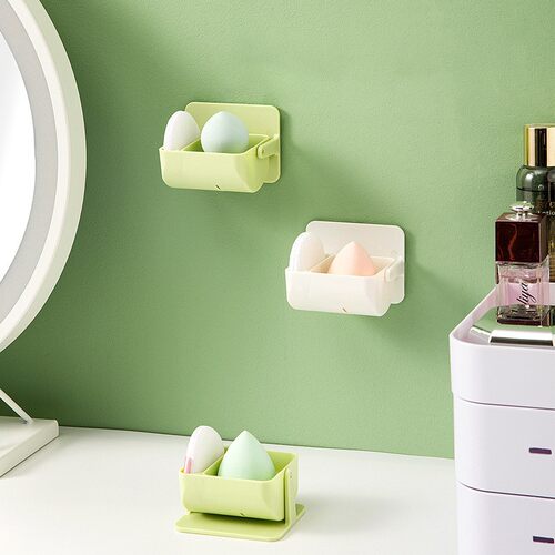 Multifunctional 2-in-1 Rotatable No-Drilling Makeup Sponge O