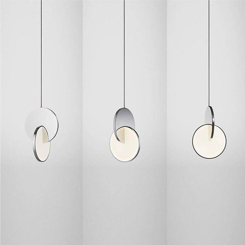 设计师极简灯具北欧店铺吧台餐厅橱窗卧室床头小吊灯楼梯日食灯饰