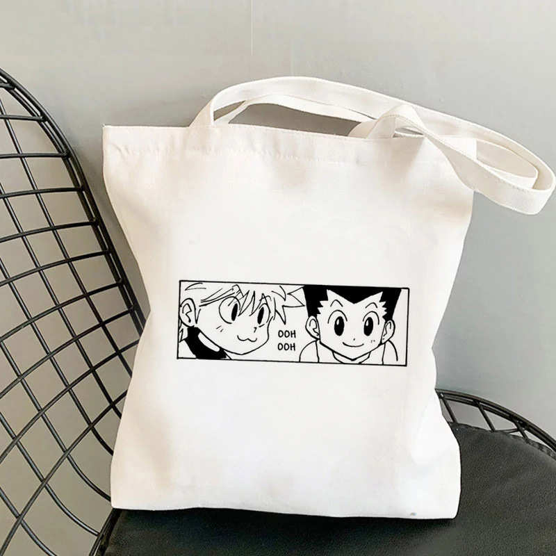 购物袋袋折叠全职袋印花 hunterx手提袋hunter猎人 帆布 包单肩