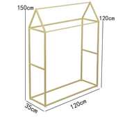 带艺可落地式 挂陈列纺架子北欧布料布样品展示架移动卡轮家窗帘吊
