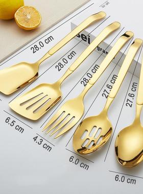 1/2/5 Pcs Dinnerware Set 304 Stainless Steel Serving Spoon F