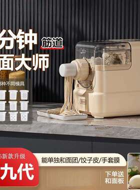 第九代家用面条机和面机压面机饺子皮机智能面条机2026新款