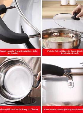 more soup pot stainless steel commercial induction cooker