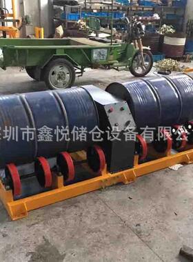 不锈钢油桶翻转器气动搅拌机器防爆搅拌油桶车TY600B双油桶旋转器