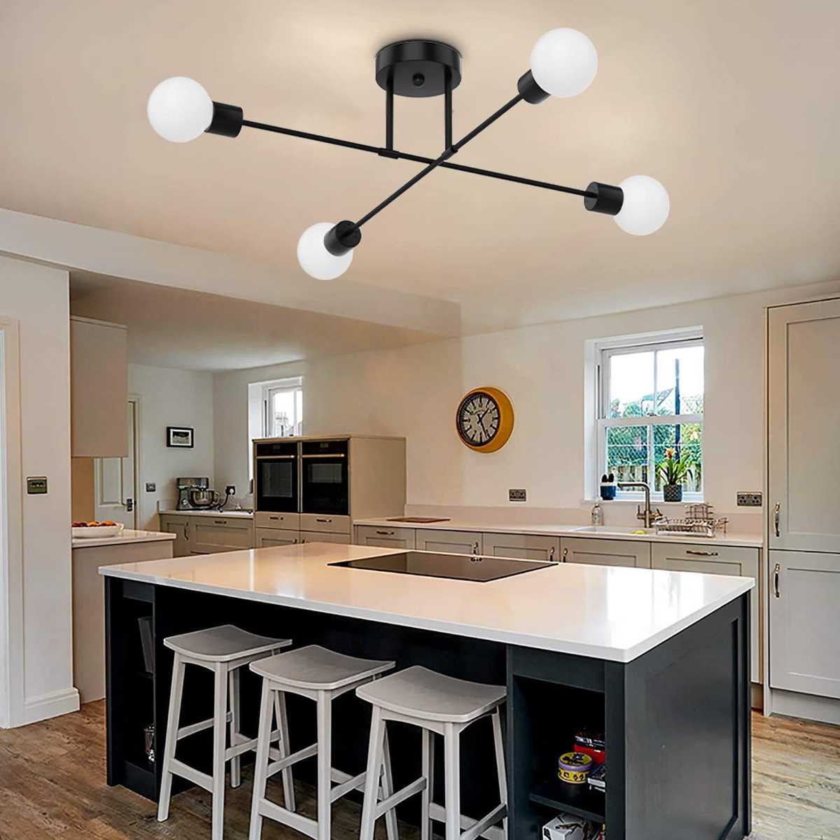 电商北欧客厅吸顶灯创意简约餐厅灯卧室铁艺个性工业吊灯