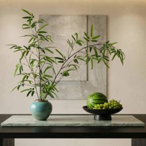 仿真绿植竹子摆件餐桌花摆花酒店前台高级假花摆设桌面花束装饰品
