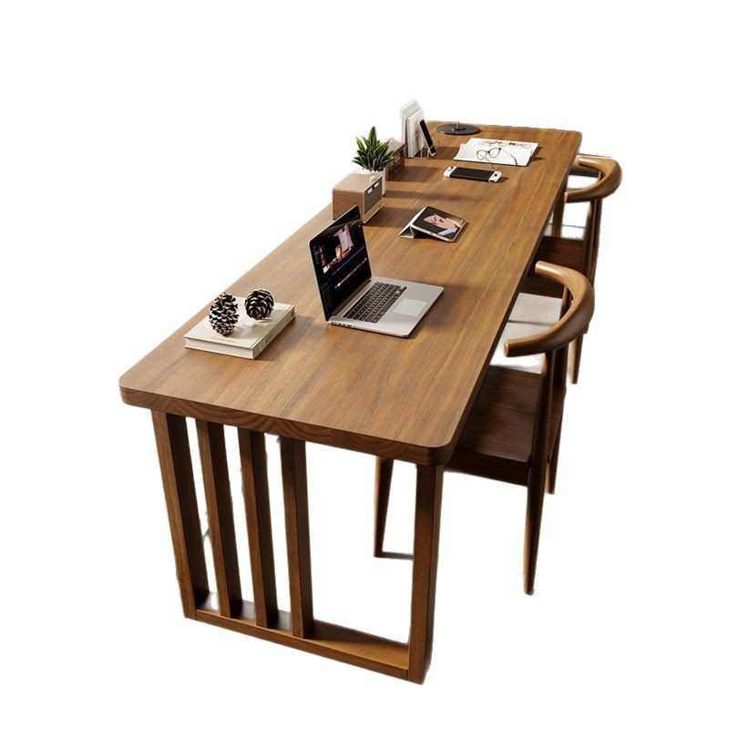 实木书桌双人长条桌家用美式复古转角学习桌简约台式办公电脑桌子,住宅家具,电脑桌,淘宝优惠券,粉丝福利购,淘宝优惠卷