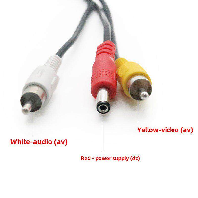 航空接头4芯转接线车载监控视频线AV头DC头摄像头防水专用延长线