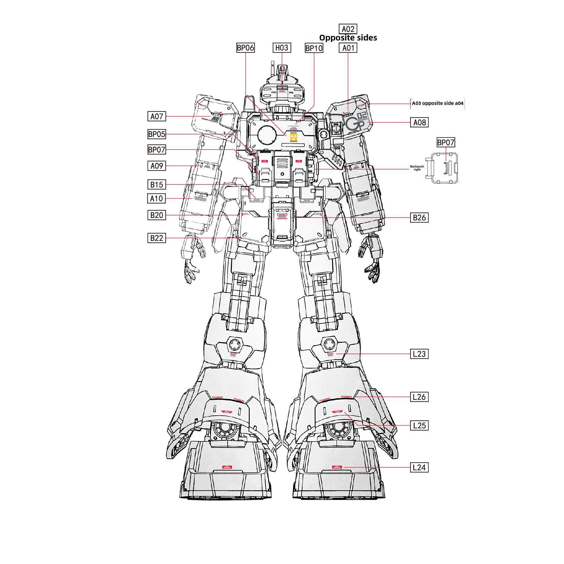 现货 拾壹零 所罗门 酸浆果GP02 MG GP02A 模型 高清 荧光 水贴